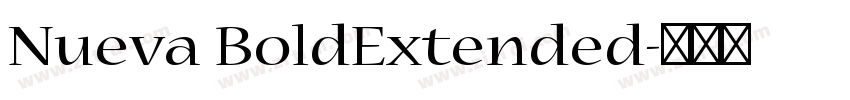 Nueva BoldExtended字体转换
